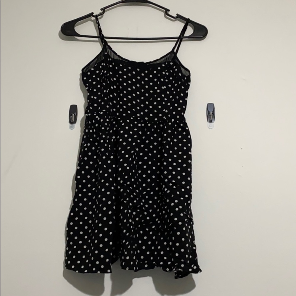 Cute black polka dot dress size S